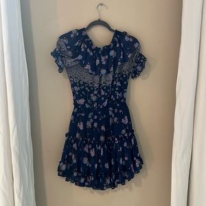 Blue floral Misa Dress